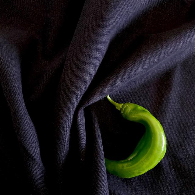 Zdjęcie produktu tkanina bawełniano-konopna czarna