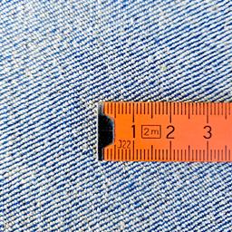 tkanina konopno-bawełniana splot skośny jeans granatowa