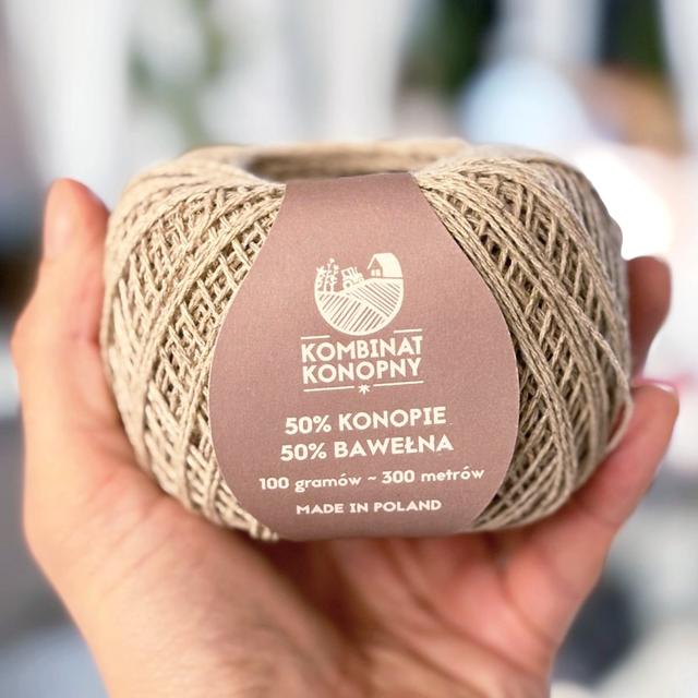 Zdjęcie produktu Włóczka konopno-bawełniana 100 g