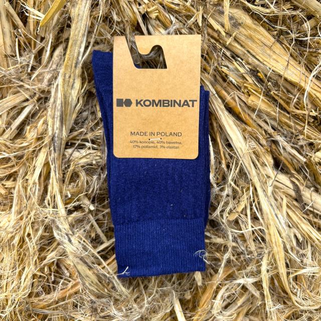 Zdjęcie produktu Skarpety konopna-bawełniane granatowe