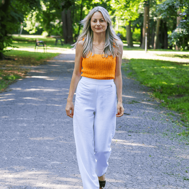 Zdjęcie produktu 1.1.spodnie-damskie-bawełniano-konopne-szerokie-z-gumką