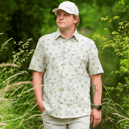 1.koszula-bawelniano-konopna-na-krotki-rekaw-z-nadrukiem-w-liscie