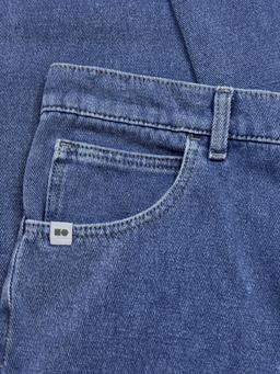 jeansy konopno-bawełniane ciemnoniebieskie