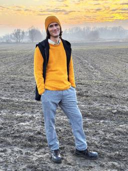 joggery bawełniano-konopne