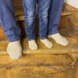 skarpetki dziecięce naturalne konopno-bawełniane