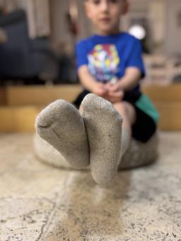 skarpetki dziecięce naturalne konopno-bawełniane