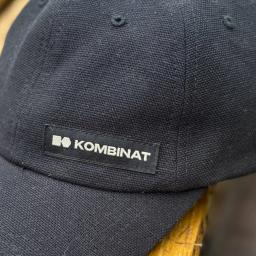 czapka bejsbolówka płytka bawełniano-konopna czarna