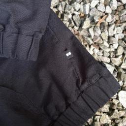 bluza konopna rozpinana z kapturem czarna