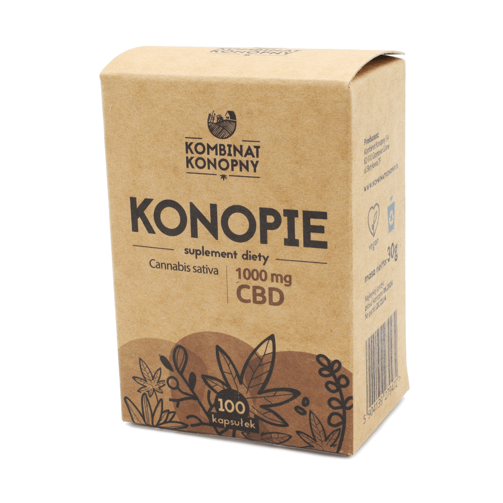 Konopie 1000 mg CBD - 100 kapsułek
