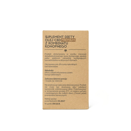 OLEJ CBD PREMIUM 2000 mg suplement diety