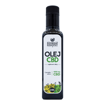 OLEJ CBD 4000 mg suplement diety w opakowaniu rodzinnym 240 ml