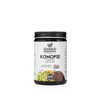 Konopie i grzyby 500 mg CBD - suplement diety 100 kapsułek