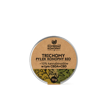 Trichomy - pyłek konopny BIO ~10% kannabinoidów, w tym CBD/CBDA - 10 g
