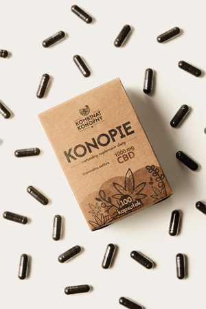 Konopie 1000 mg CBD - suplement diety 100 kapsułek