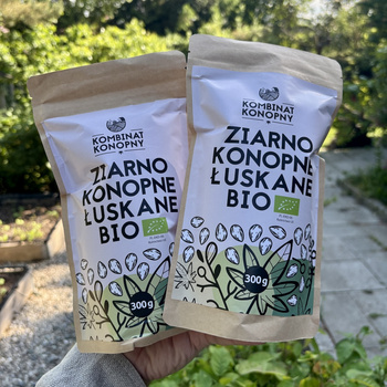 2xZiarno konopne łuskane BIO 300 g