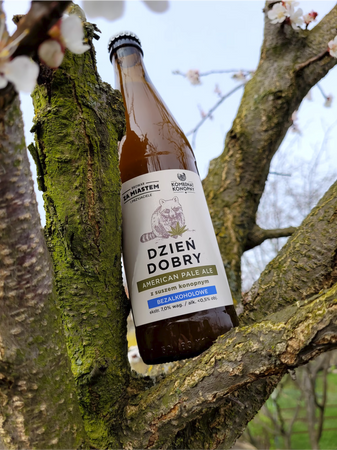 Konopne piwo bezalkoholowe APA "DZIEŃ DOBRY"