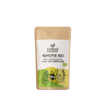 Konopie BIO - susz z kwiatostanów konopi ~8% CBDA/CBD