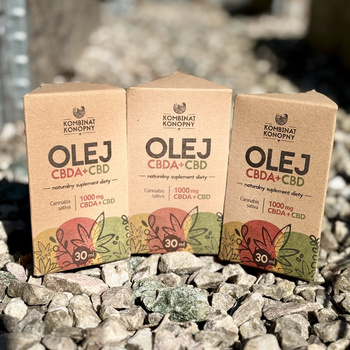 3xOLEJ CBDA+CBD 1000 mg suplement diety
