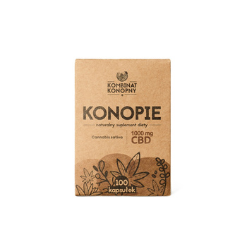Konopie 1000 mg CBD - suplement diety 100 kapsułek