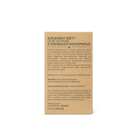 OLIO DI FIORI 2000 mg CBDA + CBD suplement diety