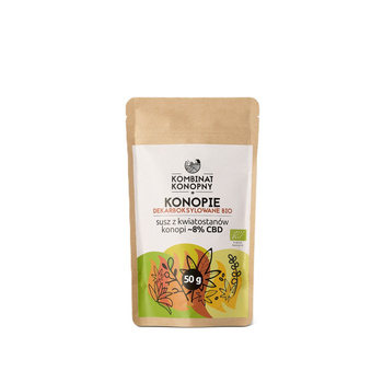 Konopie dekarboksylowane BIO - susz z kwiatostanów konopi ~8% CBD